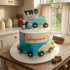 2 D Car Theme Birthday Cake