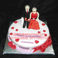 Anniversary Couple Cake