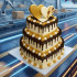 3tier Choco Vanilla Heart Shape Cake 