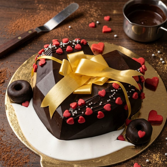 Heart Shape Pinata Hammer Cake