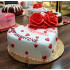 Heart Vanilla Anniversary Cake