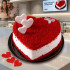 Red Velvet Heart Cake