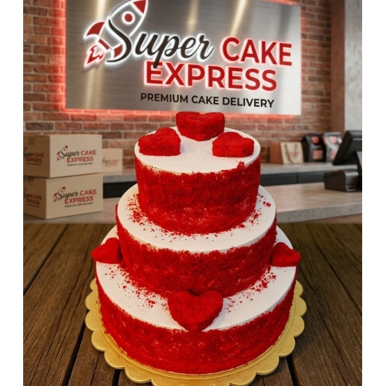 Red Velvet Tier Cake