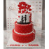 Three Tier Anniversary Cake