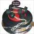 Gym  Theme Black Dumbbell Cake