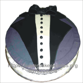 Tuxedo Theme Cake