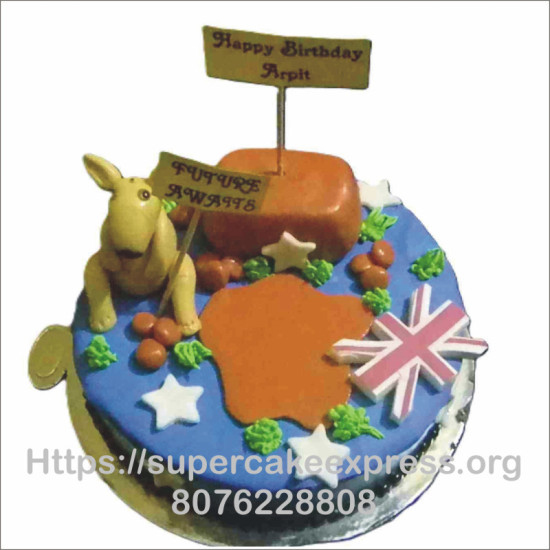Future Awaits Australia Theme Cake