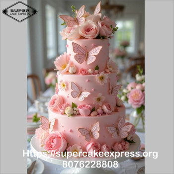 Three Tier Orange Cake