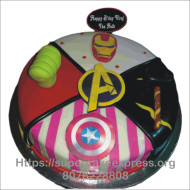 Avengers Theme Cake