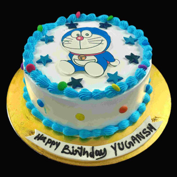 Doraemon Vanilla Cake