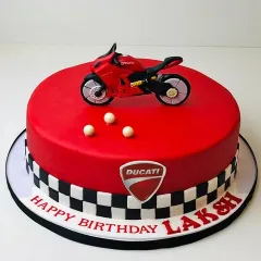 Car Bike Shape Cake