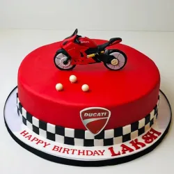 Car Bike Shape Cake