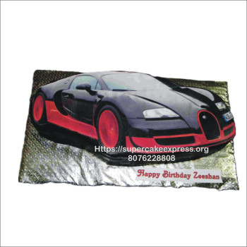 Bugatti Car Shape Cake