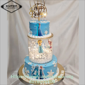 Frozen Girl Spacer Cake