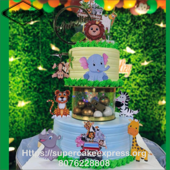 Jungle Theme Spacer Cake